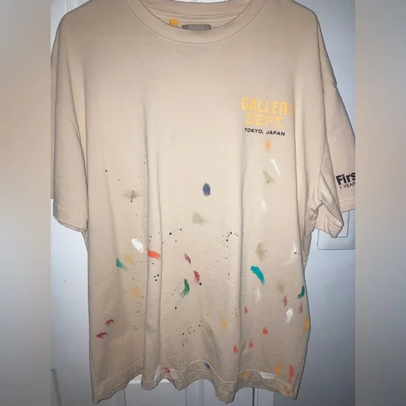 トップス GALLERY DEPT.Tokyo Firsthand Limit Paint Gallery Dept. Tokyo Japan Firsthand 1 Year Anniversary White